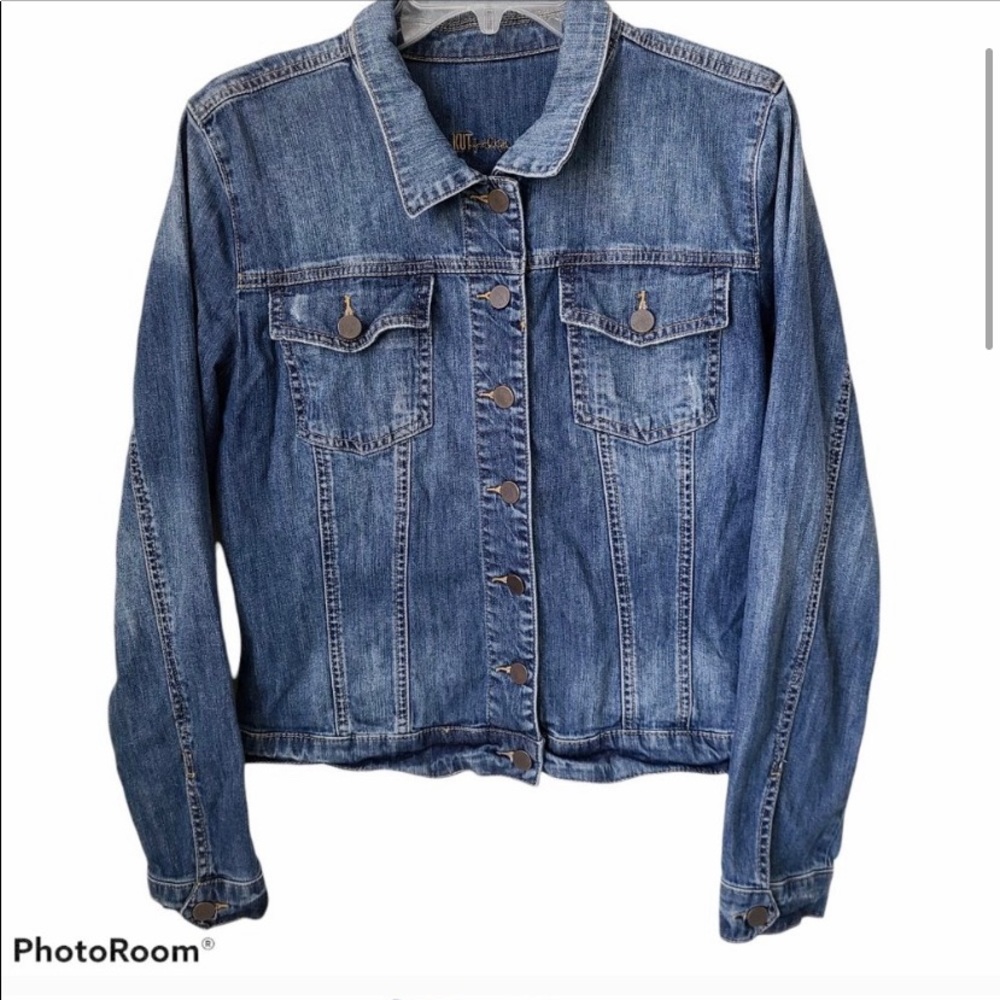 Kut from the Kloth Womens Jean Jacket Size Large